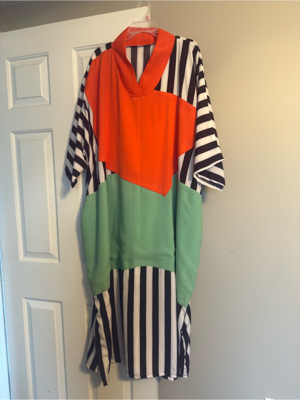 Striped, vibrant dress